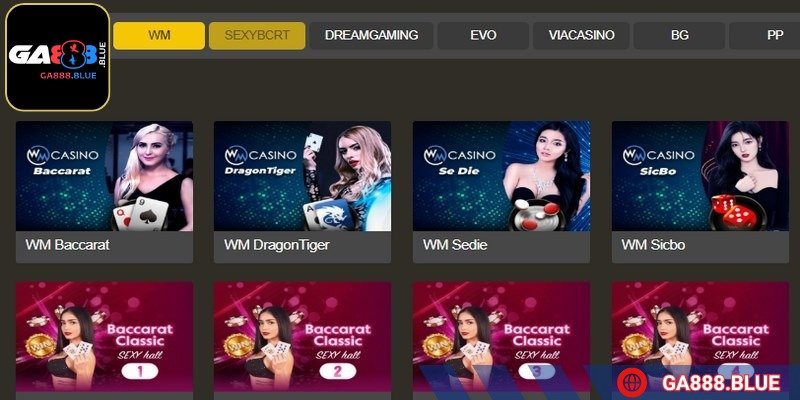 Sảnh WM xứng đáng là sòng bài giới thượng lưu